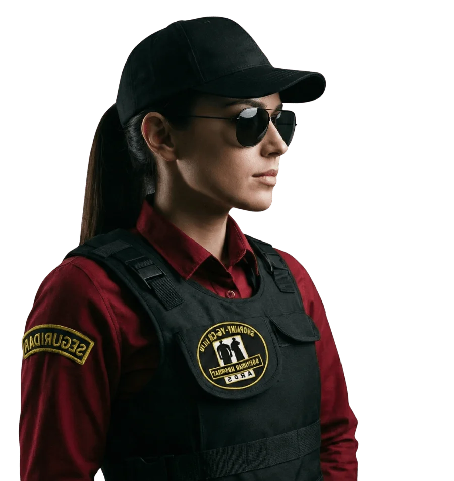 Agente de vigilancia de SEGPRINT-VG con uniforme institucional
